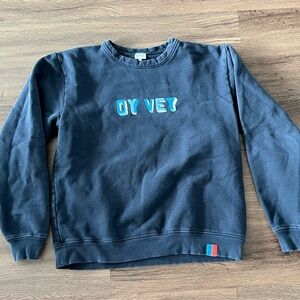 KULE Navy Sweatshirt Oy Vey